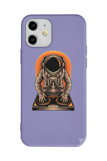 DJ Astronot Lansman Model İçi Kadife Silikon Telefon Kılıfı