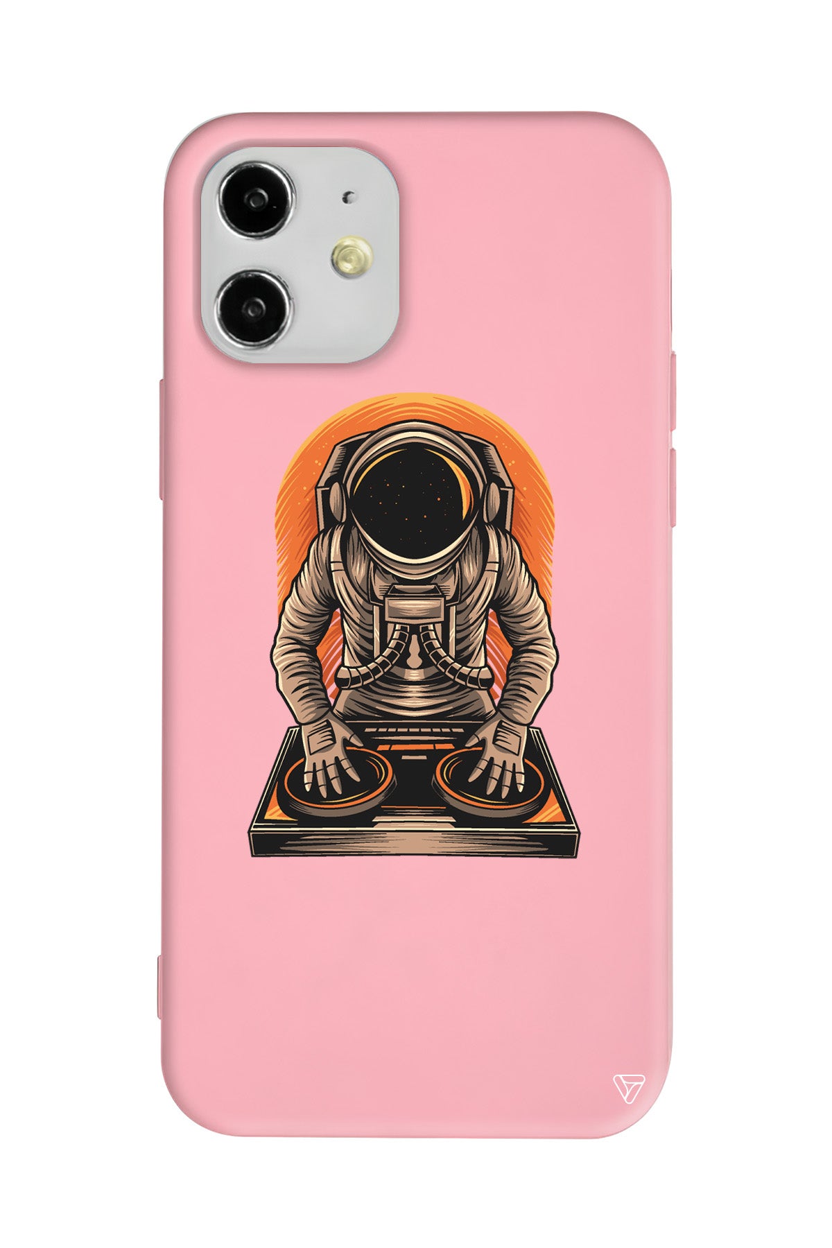 DJ Astronot Lansman Model İçi Kadife Silikon Telefon Kılıfı