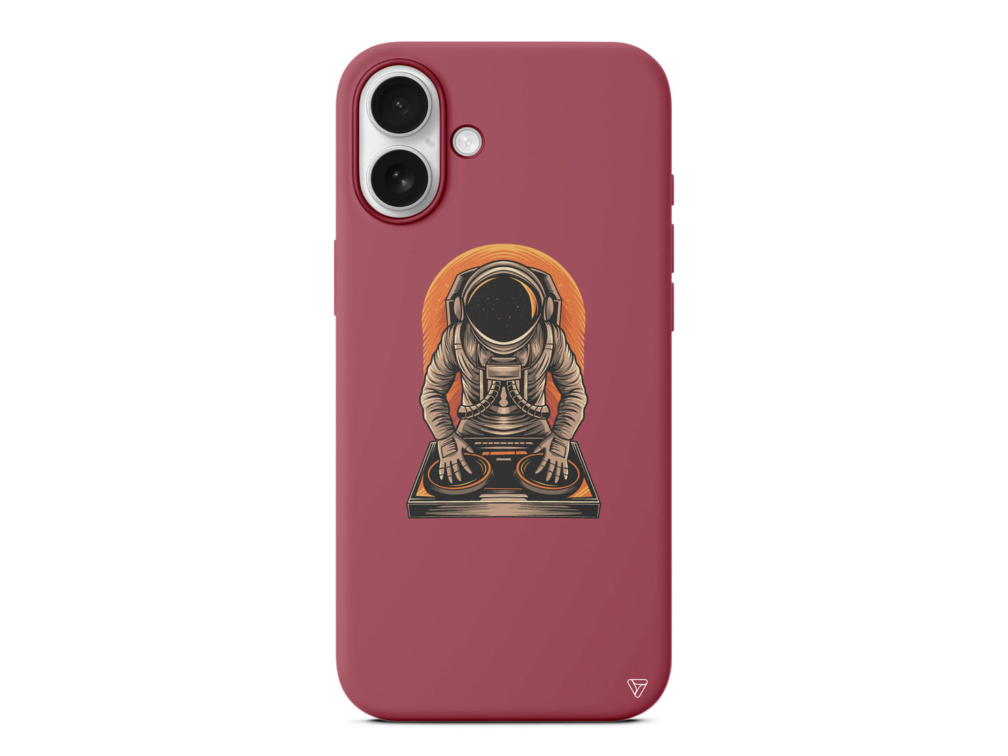 DJ Astronot Lansman Model İçi Kadife Silikon Telefon Kılıfı