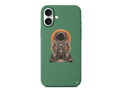 DJ Astronot Lansman Model İçi Kadife Silikon Telefon Kılıfı