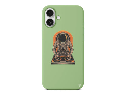 DJ Astronot Lansman Model İçi Kadife Silikon Telefon Kılıfı