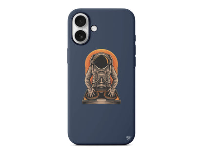 DJ Astronot Lansman Model İçi Kadife Silikon Telefon Kılıfı – Plus Serisine Özel