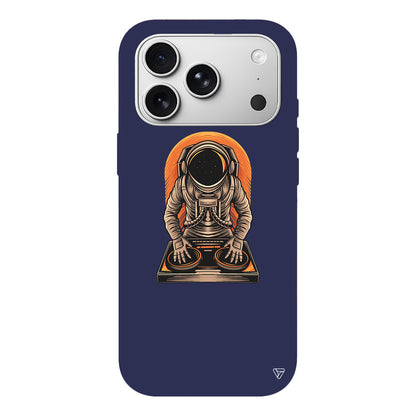 DJ Astronot Lansman Model İçi Kadife Silikon Telefon Kılıfı