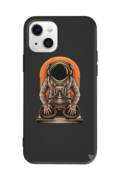DJ Astronot Lansman Model İçi Kadife Silikon Telefon Kılıfı