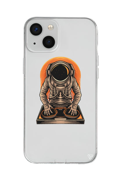 DJ Astronot Lansman Model İçi Kadife Silikon Telefon Kılıfı