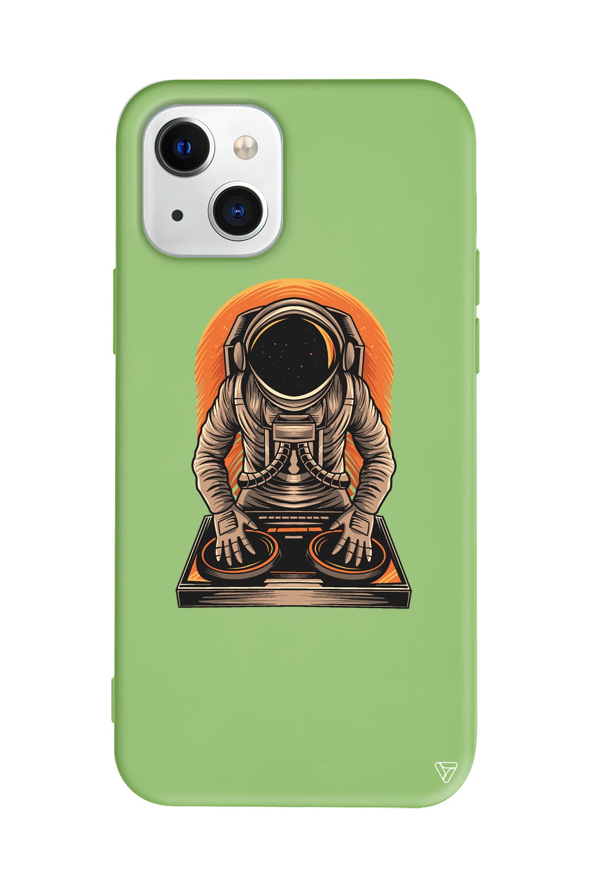 DJ Astronot Lansman Model İçi Kadife Silikon Telefon Kılıfı