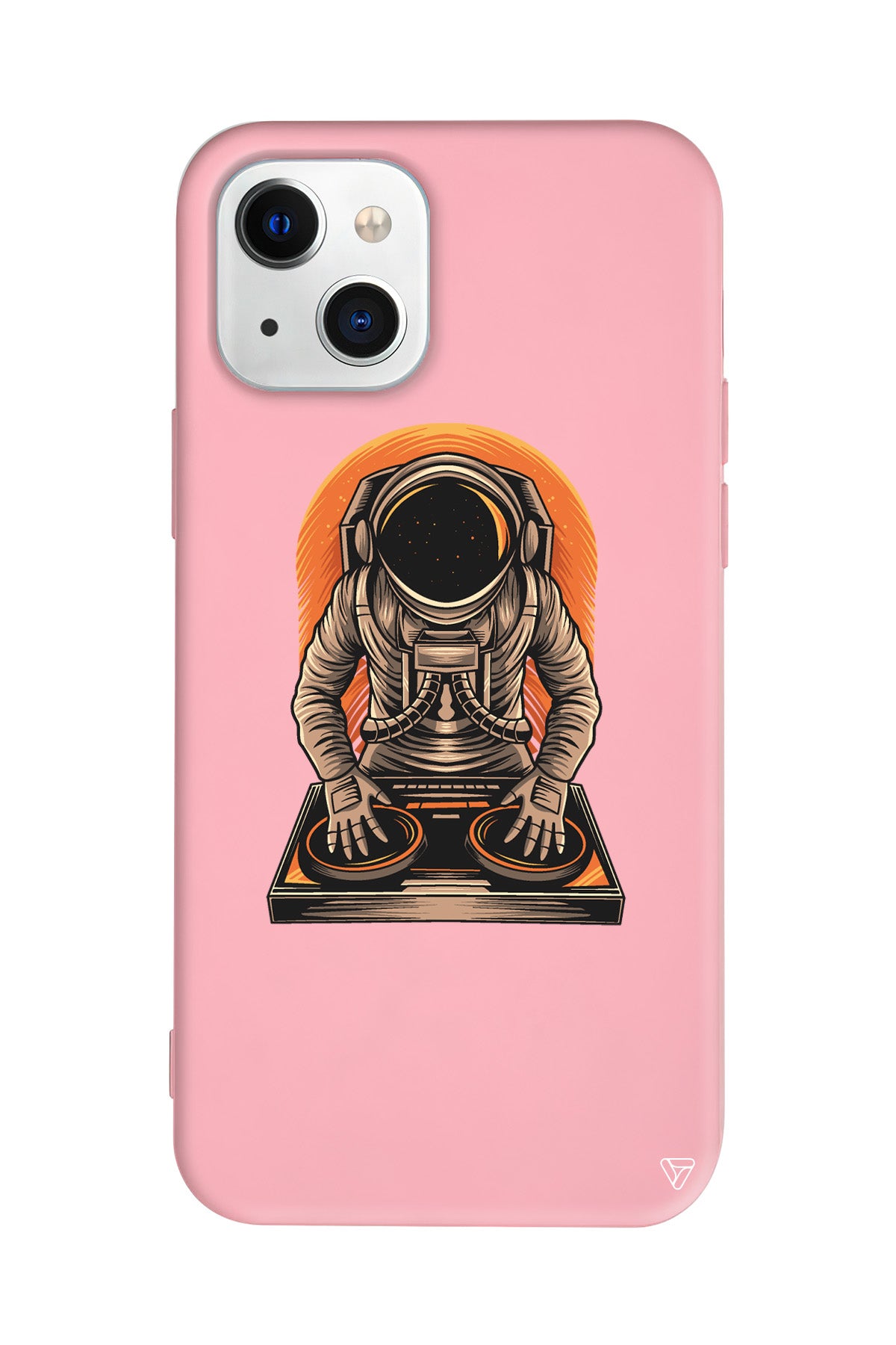 DJ Astronot Lansman Model İçi Kadife Silikon Telefon Kılıfı – Plus Serisine Özel