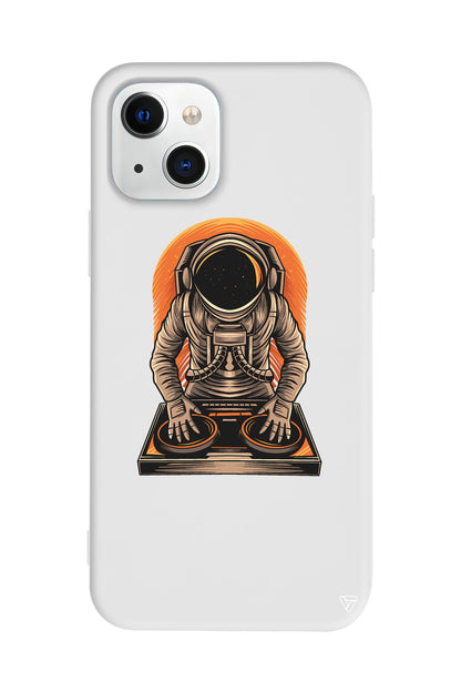 DJ Astronot Lansman Model İçi Kadife Silikon Telefon Kılıfı