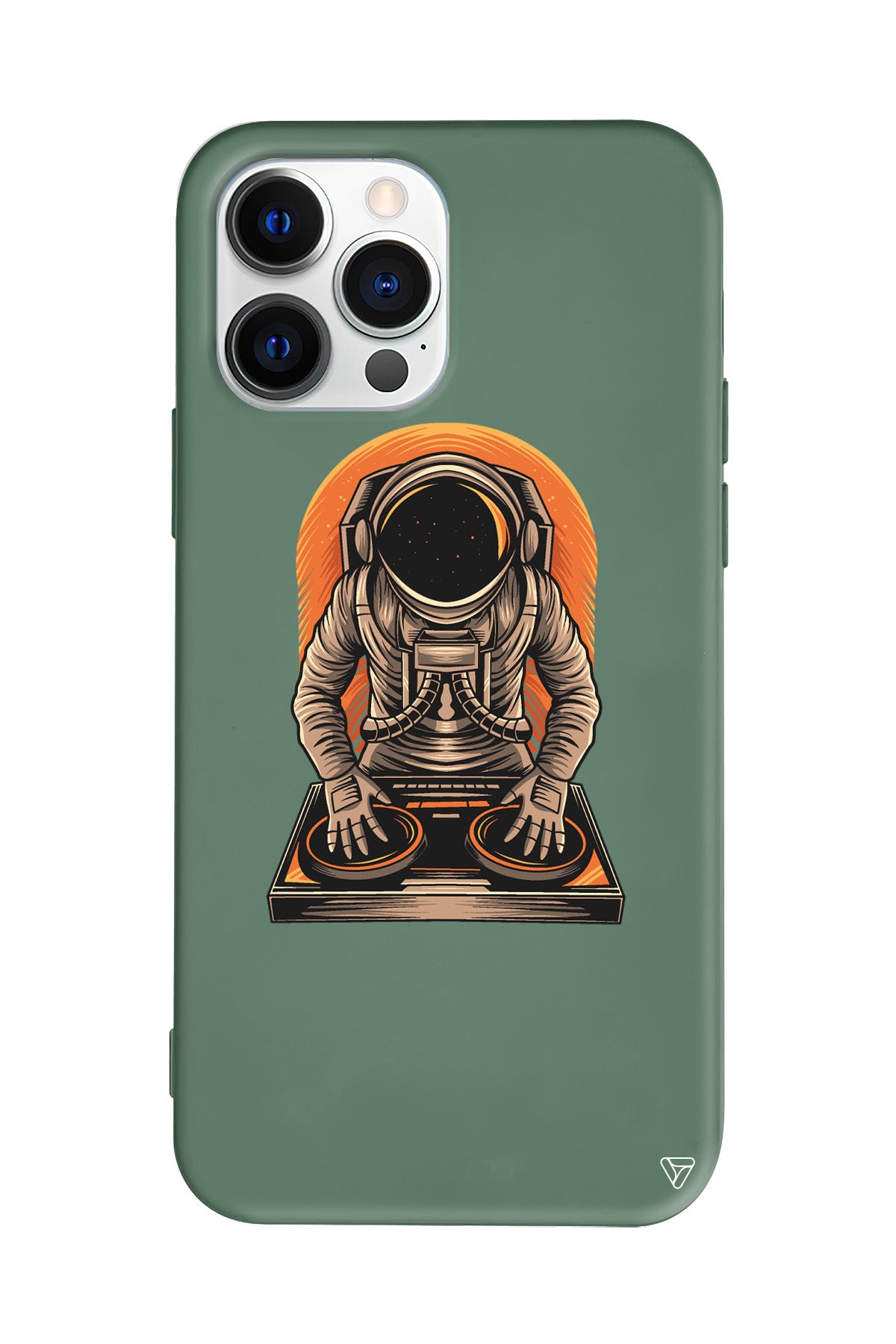 DJ Astronot Lansman Model İçi Kadife Silikon Telefon Kılıfı