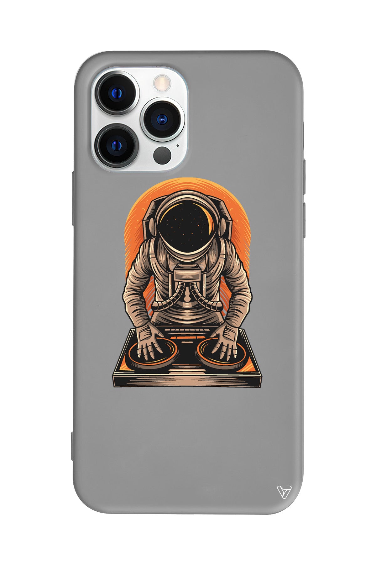 DJ Astronot Lansman Model İçi Kadife Silikon Telefon Kılıfı