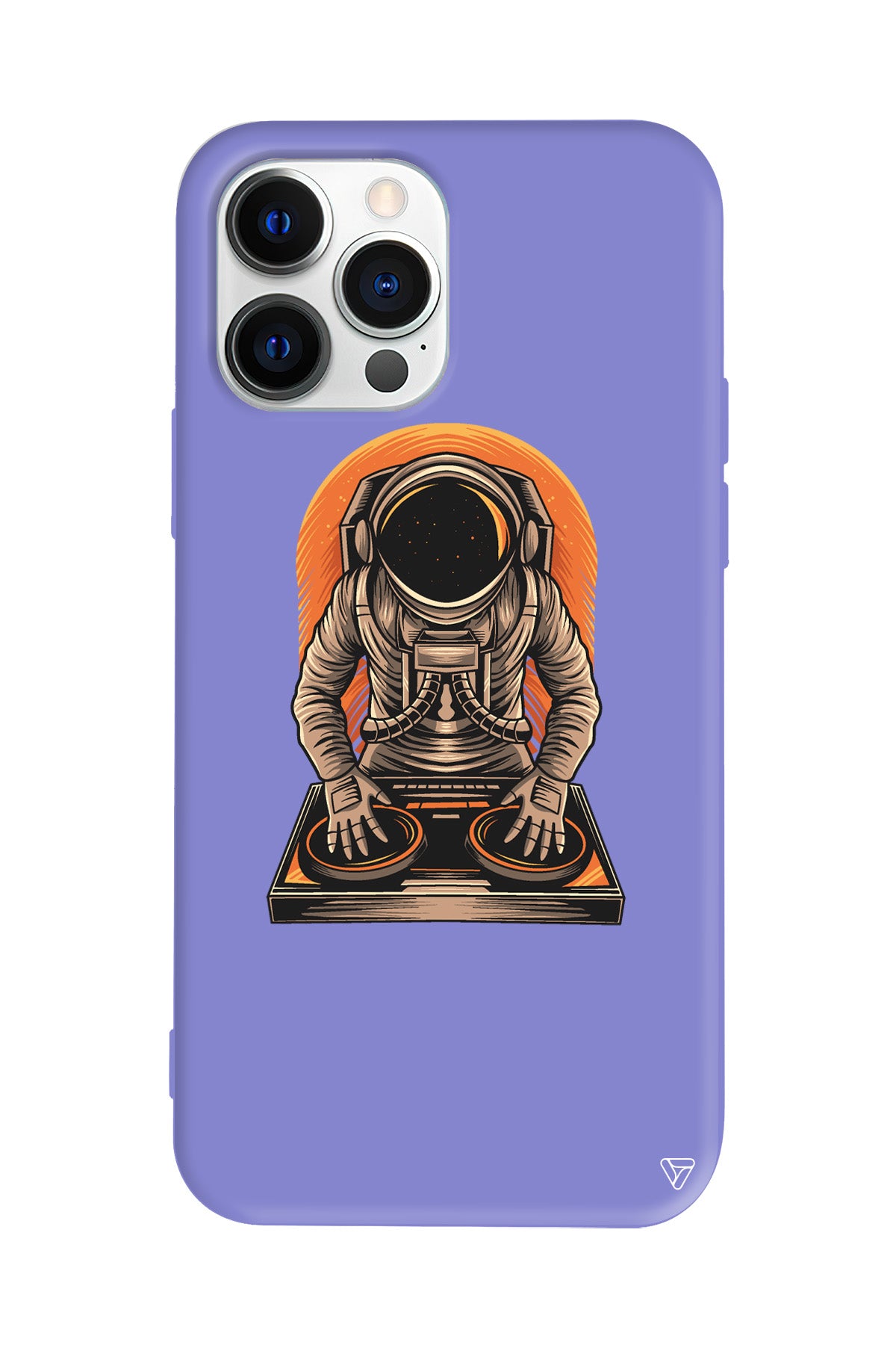 DJ Astronot Lansman Model İçi Kadife Silikon Telefon Kılıfı