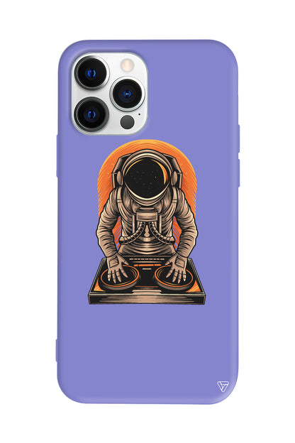 DJ Astronot Lansman Model İçi Kadife Silikon Telefon Kılıfı