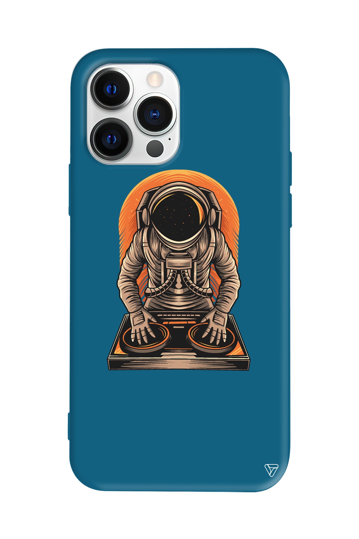 DJ Astronot Lansman Model İçi Kadife Silikon Telefon Kılıfı