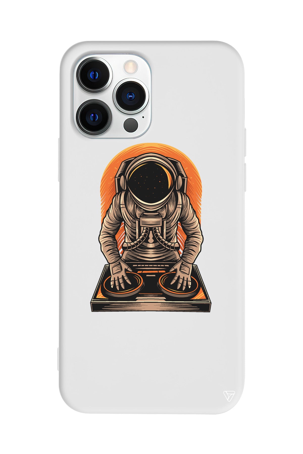 DJ Astronot Lansman Model İçi Kadife Silikon Telefon Kılıfı