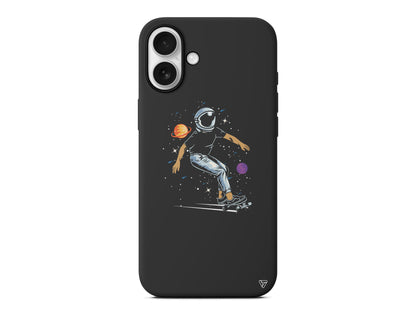 Kraterde Kaykay Lansman Model İçi Kadife Silikon Telefon Kılıfı – Plus Serisine Özel