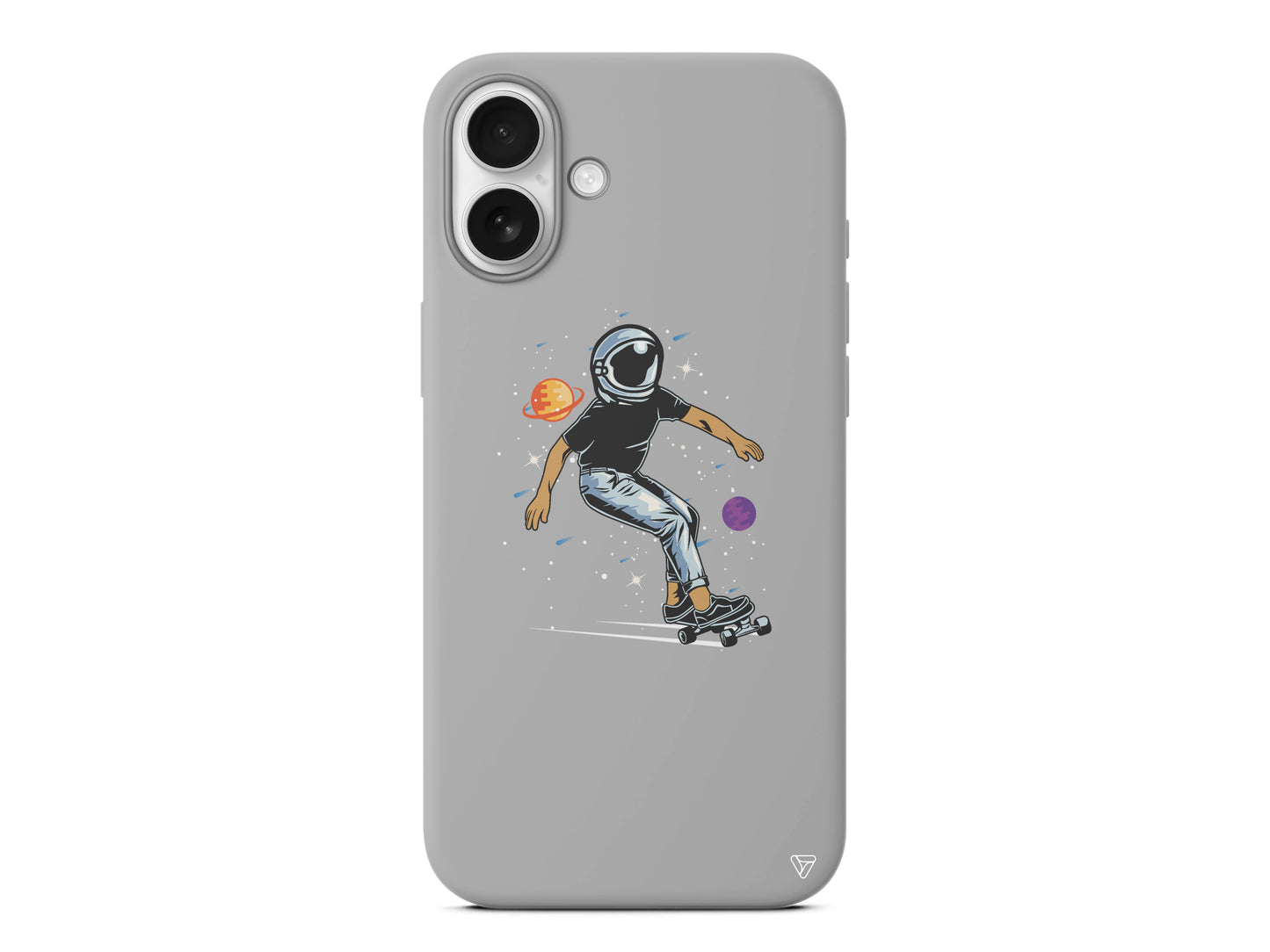 Kraterde Kaykay Lansman Model İçi Kadife Silikon Telefon Kılıfı – Plus Serisine Özel