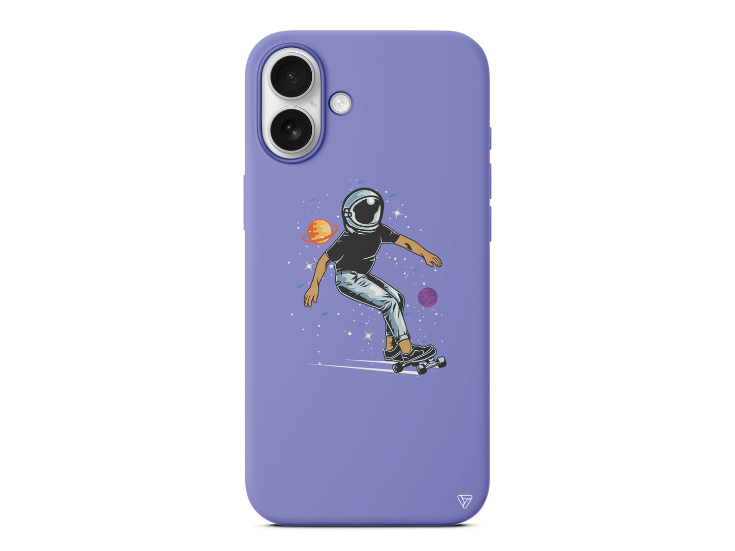 Kraterde Kaykay Lansman Model İçi Kadife Silikon Telefon Kılıfı