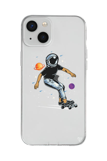 Kraterde Kaykay Lansman Model İçi Kadife Silikon Telefon Kılıfı