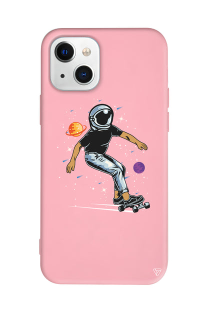 Kraterde Kaykay Lansman Model İçi Kadife Silikon Telefon Kılıfı – Plus Serisine Özel