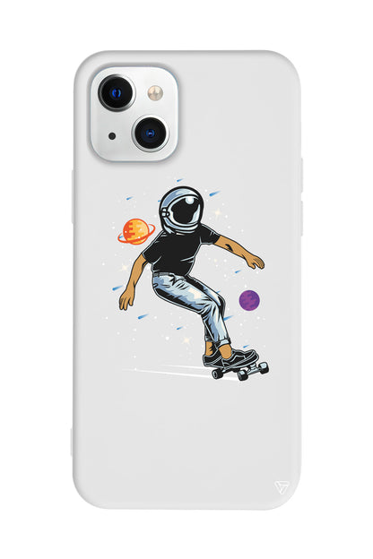 Kraterde Kaykay Lansman Model İçi Kadife Silikon Telefon Kılıfı – Plus Serisine Özel