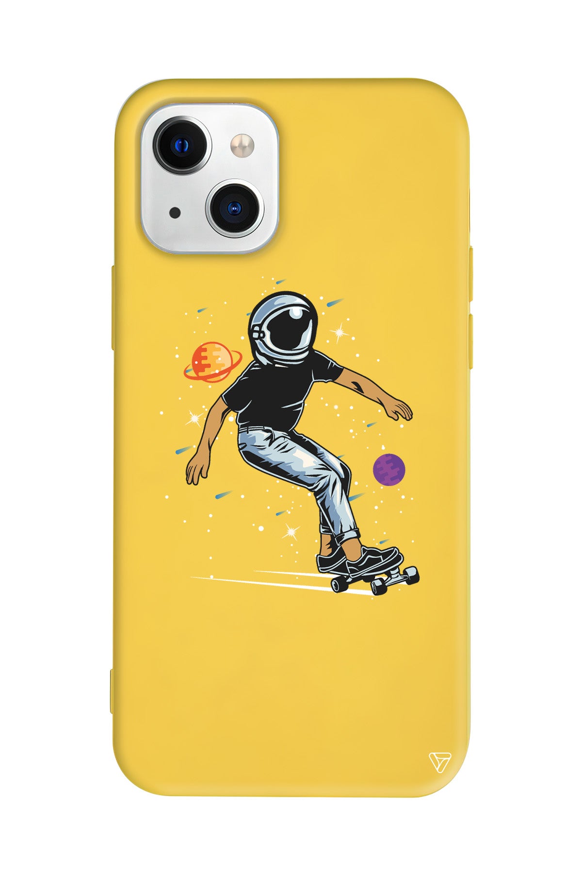 Kraterde Kaykay Lansman Model İçi Kadife Silikon Telefon Kılıfı – Plus Serisine Özel