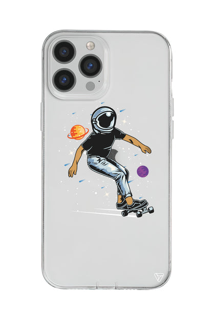 Kraterde Kaykay Lansman Model İçi Kadife Silikon Telefon Kılıfı