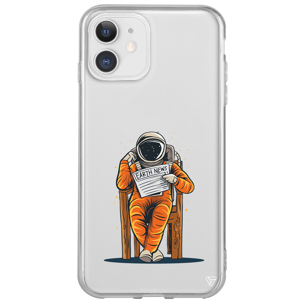 Earth News Lansman Model İçi Kadife Silikon Telefon Kılıfı