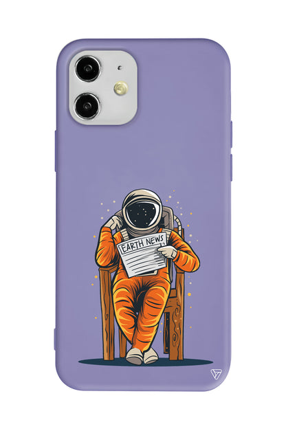 Earth News Lansman Model İçi Kadife Silikon Telefon Kılıfı