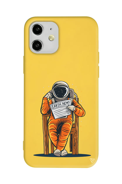 Earth News Lansman Model İçi Kadife Silikon Telefon Kılıfı