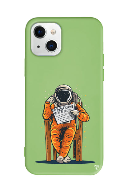 Earth News Lansman Model İçi Kadife Silikon Telefon Kılıfı