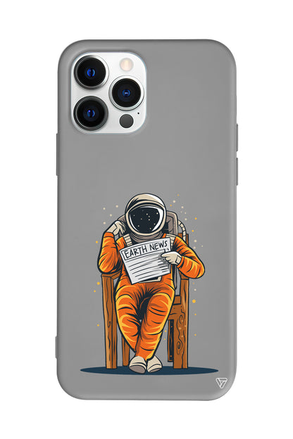 Earth News Lansman Model İçi Kadife Silikon Telefon Kılıfı