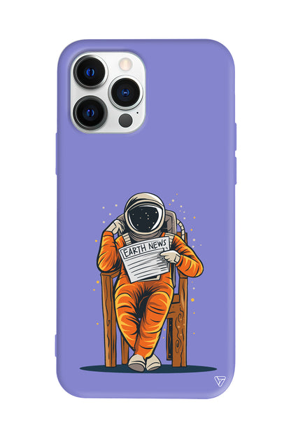 Earth News Lansman Model İçi Kadife Silikon Telefon Kılıfı