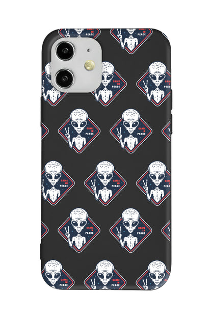 Aliens Lansman Model İçi Kadife Silikon Telefon Kılıfı