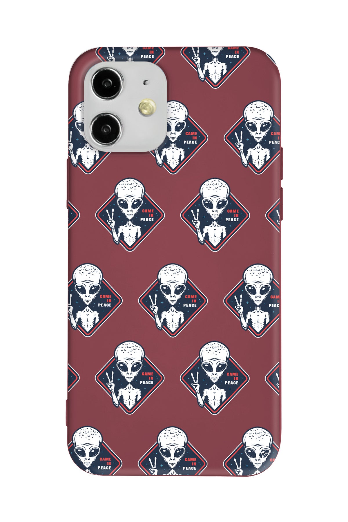 Aliens Lansman Model İçi Kadife Silikon Telefon Kılıfı