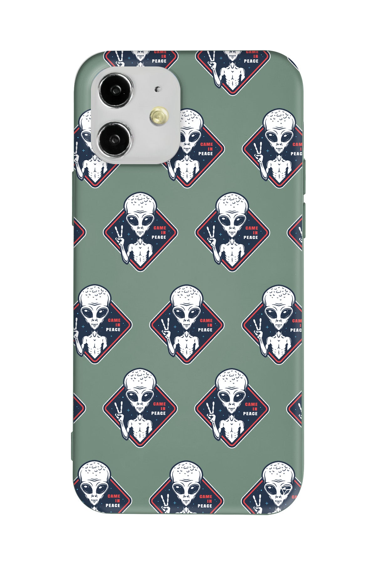 Aliens Lansman Model İçi Kadife Silikon Telefon Kılıfı