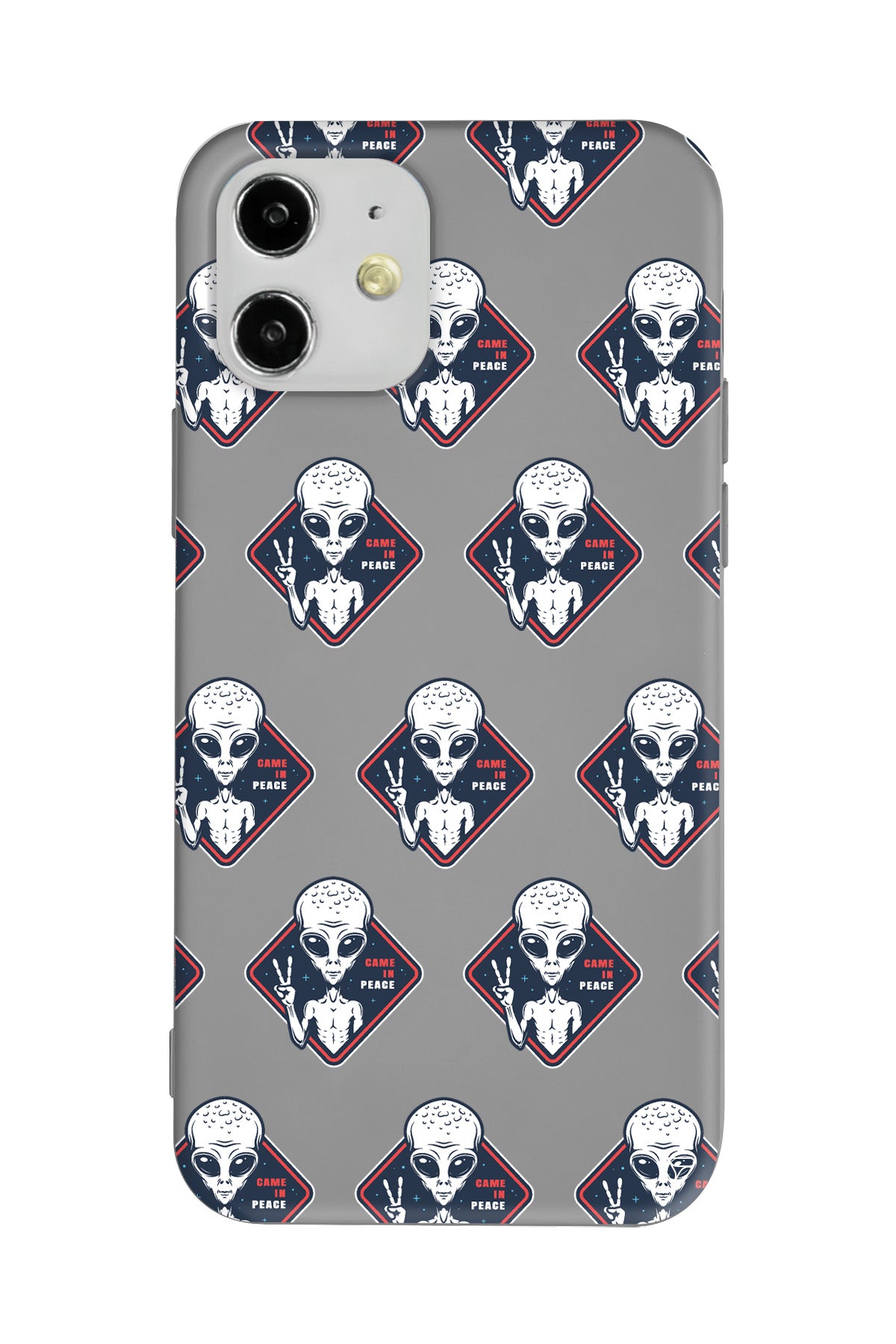 Aliens Lansman Model İçi Kadife Silikon Telefon Kılıfı