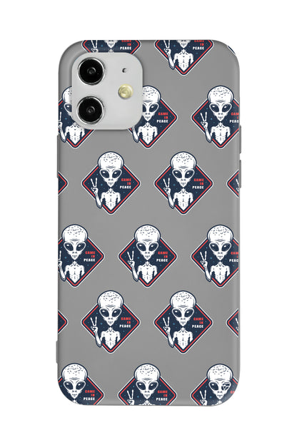 Aliens Lansman Model İçi Kadife Silikon Telefon Kılıfı