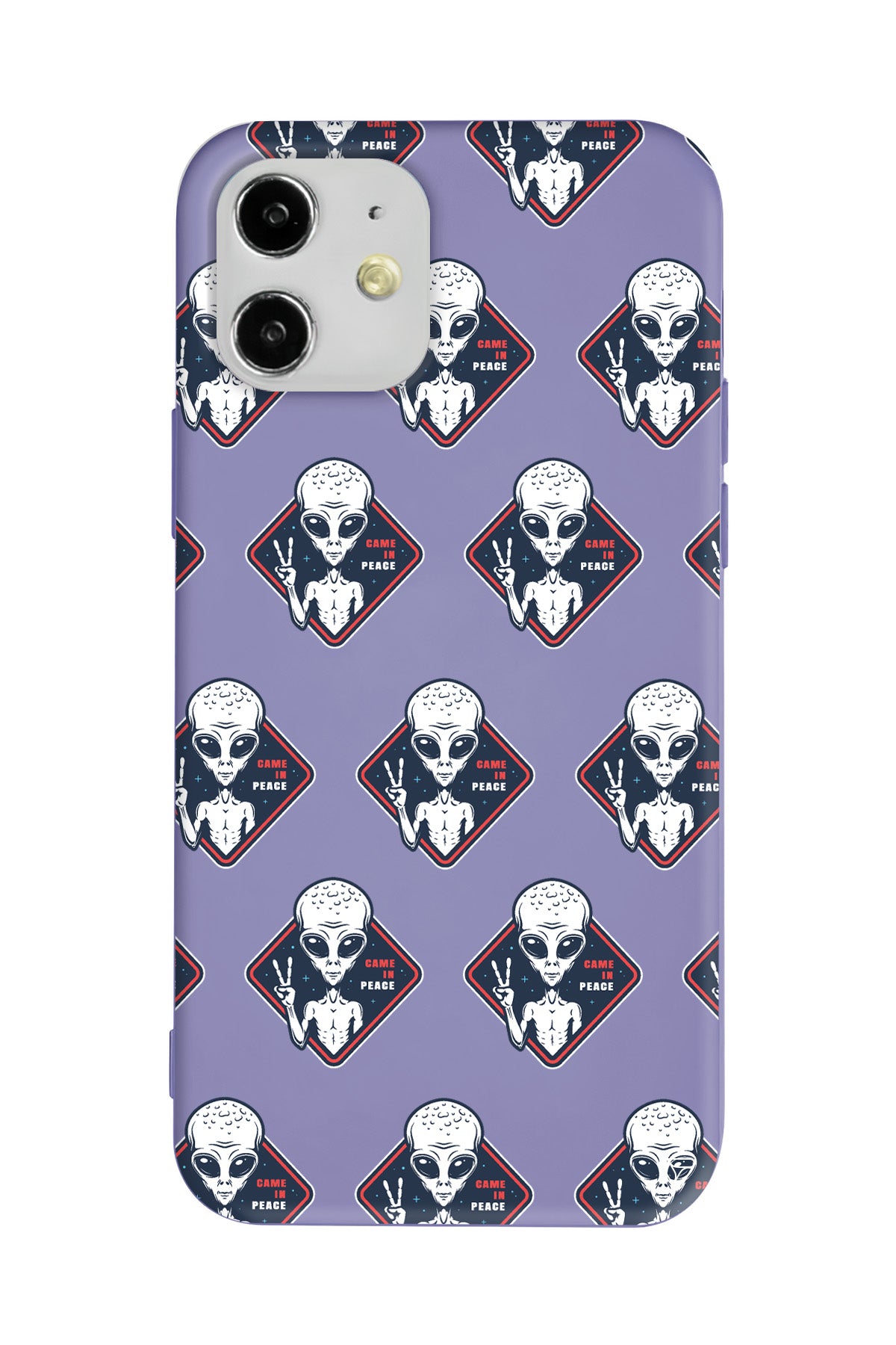 Aliens Lansman Model İçi Kadife Silikon Telefon Kılıfı