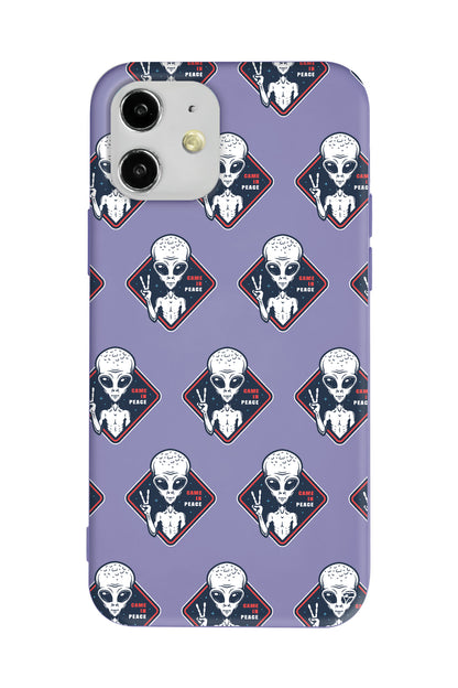 Aliens Lansman Model İçi Kadife Silikon Telefon Kılıfı