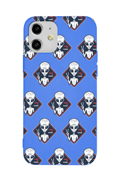 Aliens Lansman Model İçi Kadife Silikon Telefon Kılıfı