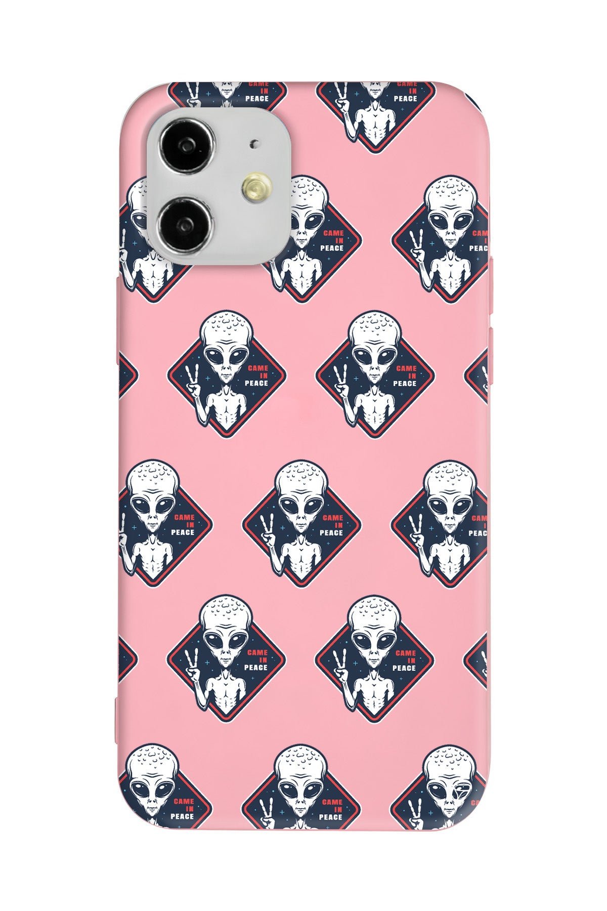 Aliens Lansman Model İçi Kadife Silikon Telefon Kılıfı