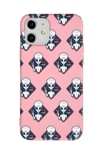 Aliens Lansman Model İçi Kadife Silikon Telefon Kılıfı