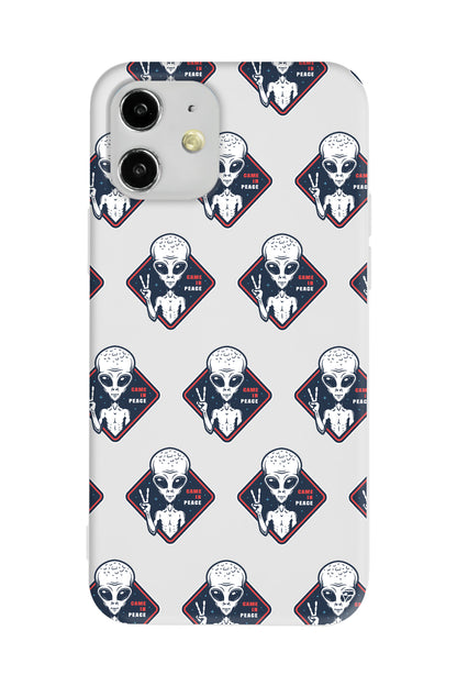 Aliens Lansman Model İçi Kadife Silikon Telefon Kılıfı