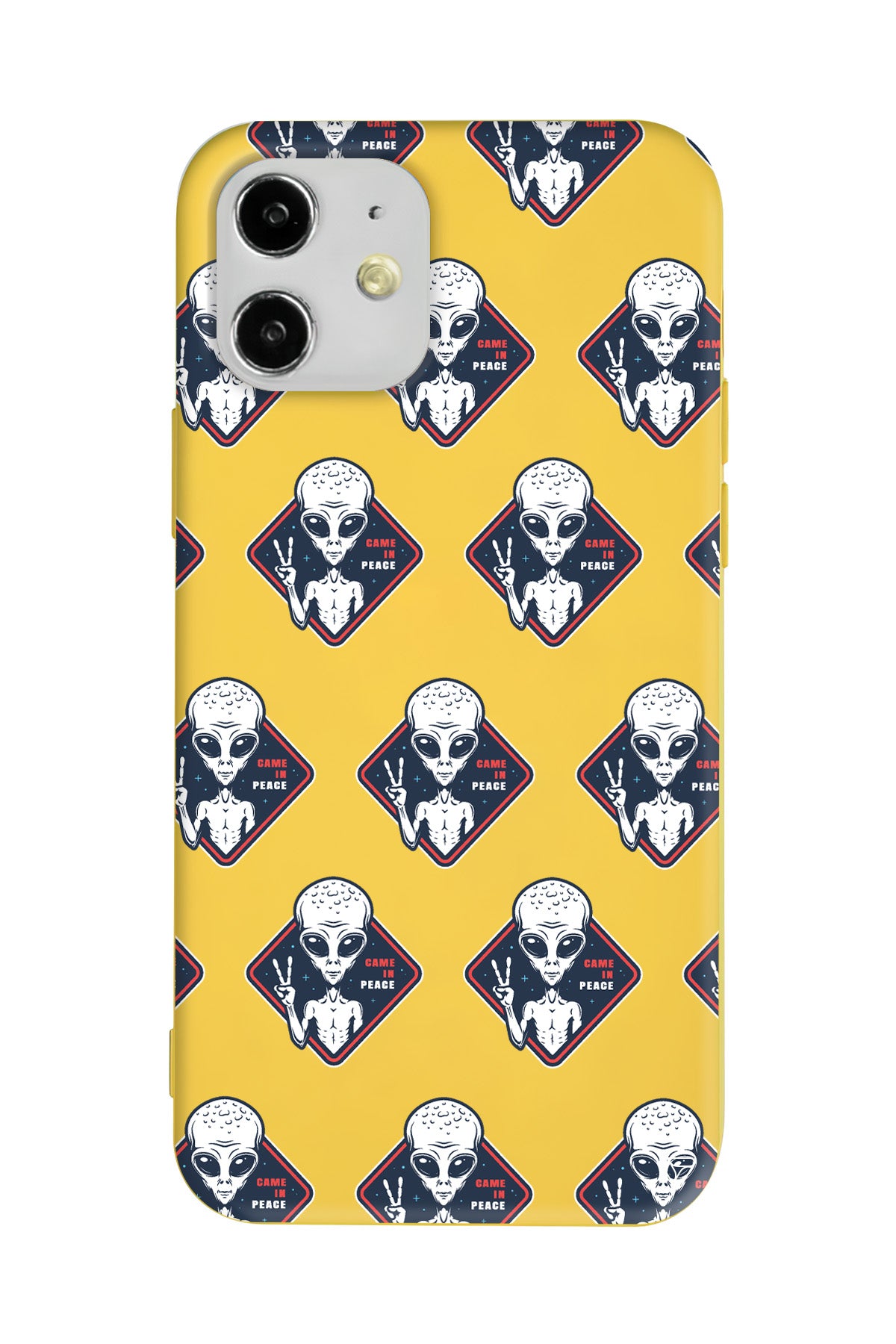 Aliens Lansman Model İçi Kadife Silikon Telefon Kılıfı