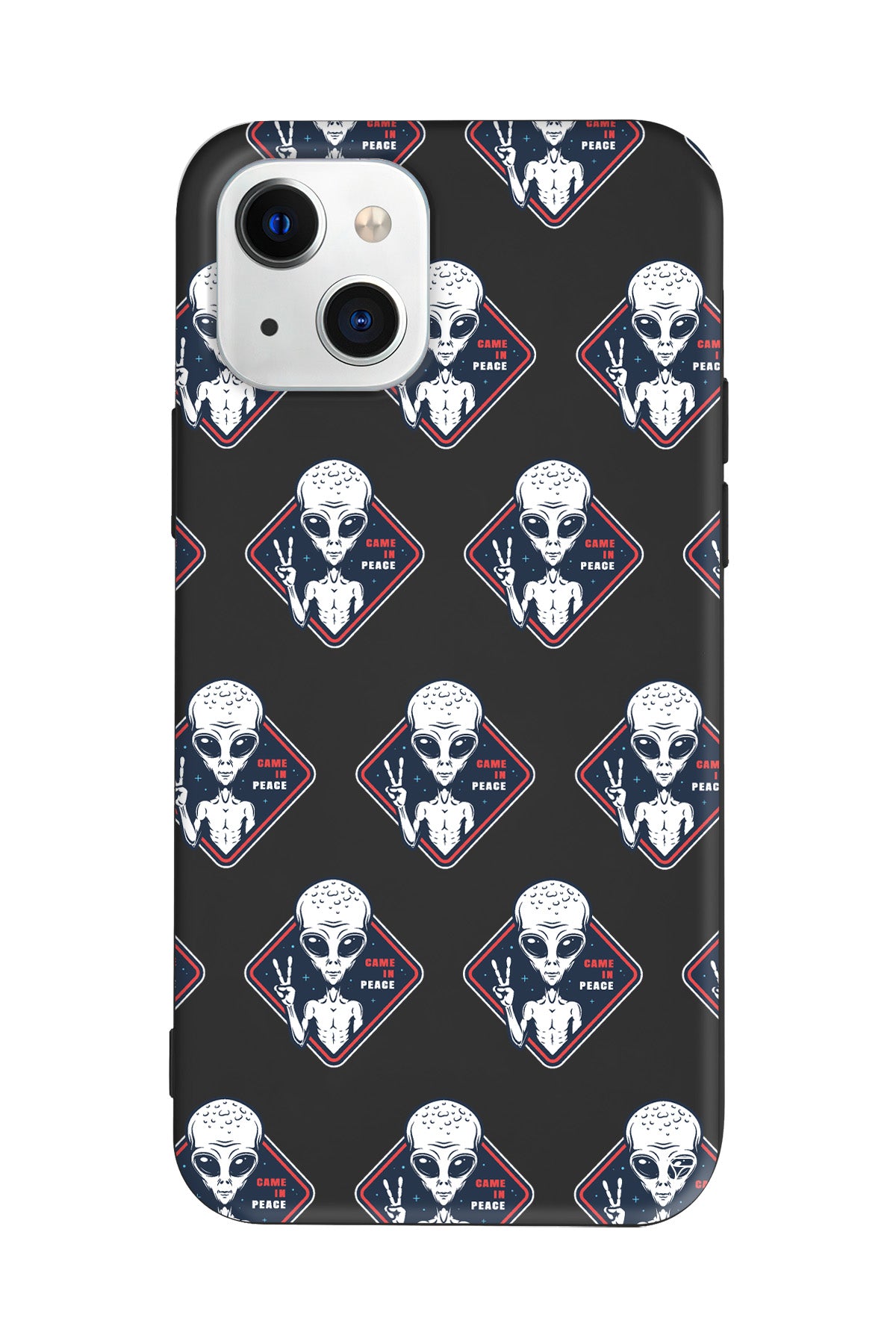 Aliens Lansman Model İçi Kadife Silikon Telefon Kılıfı