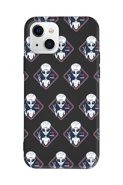 Aliens Lansman Model İçi Kadife Silikon Telefon Kılıfı