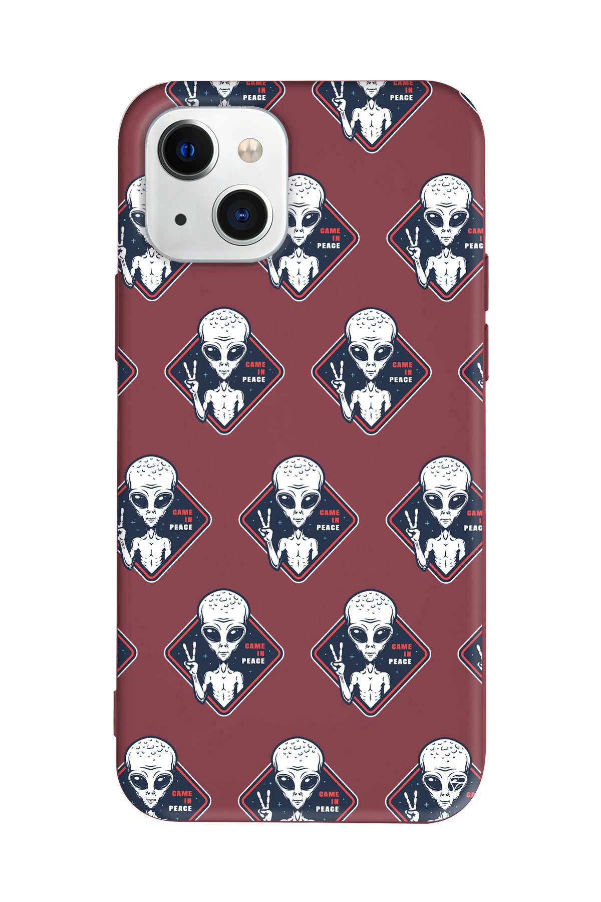 Aliens Lansman Model İçi Kadife Silikon Telefon Kılıfı