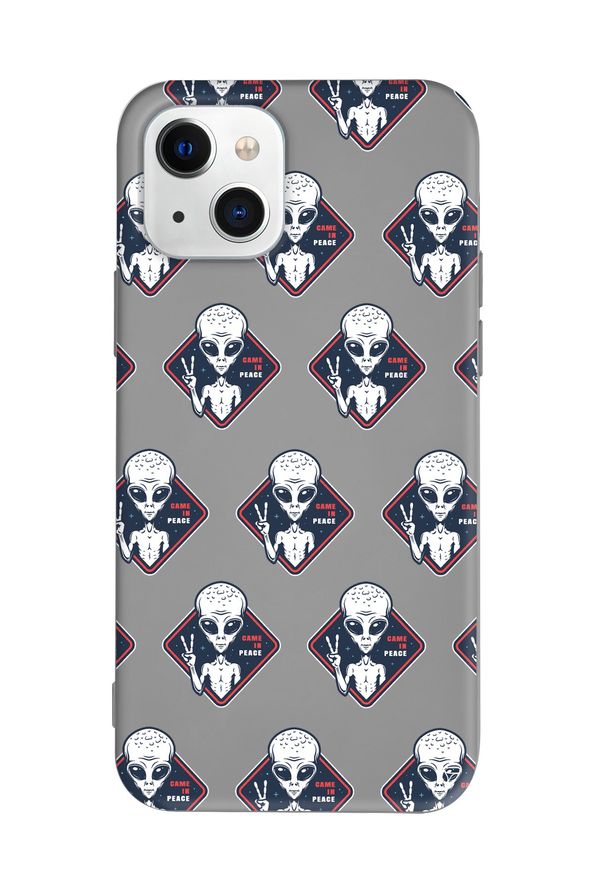 Aliens Lansman Model İçi Kadife Silikon Telefon Kılıfı – Plus Serisine Özel