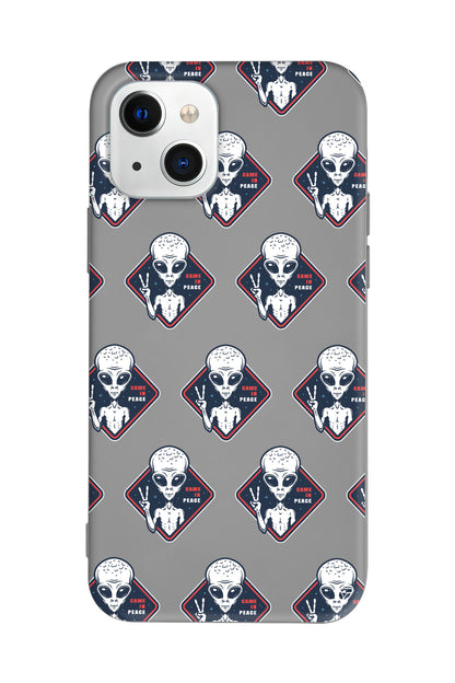 Aliens Lansman Model İçi Kadife Silikon Telefon Kılıfı – Plus Serisine Özel