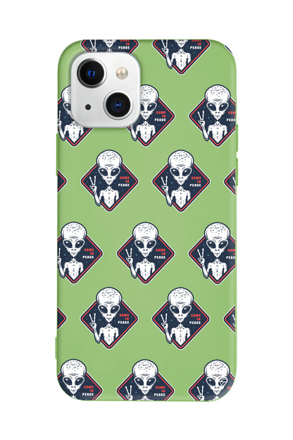 Aliens Lansman Model İçi Kadife Silikon Telefon Kılıfı